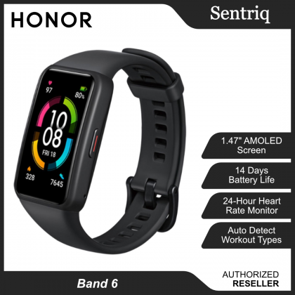 Honor Band 6 Smart Band Meteorite Black Colour (Original) 1 Year Warranty by Honor Malaysia