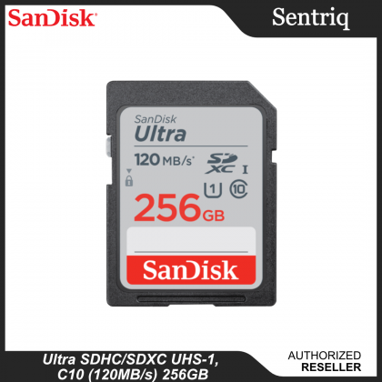 SanDisk Ultra 256GB 120MB/s SDHC/SDXC UHS-I Memory Card (Original)